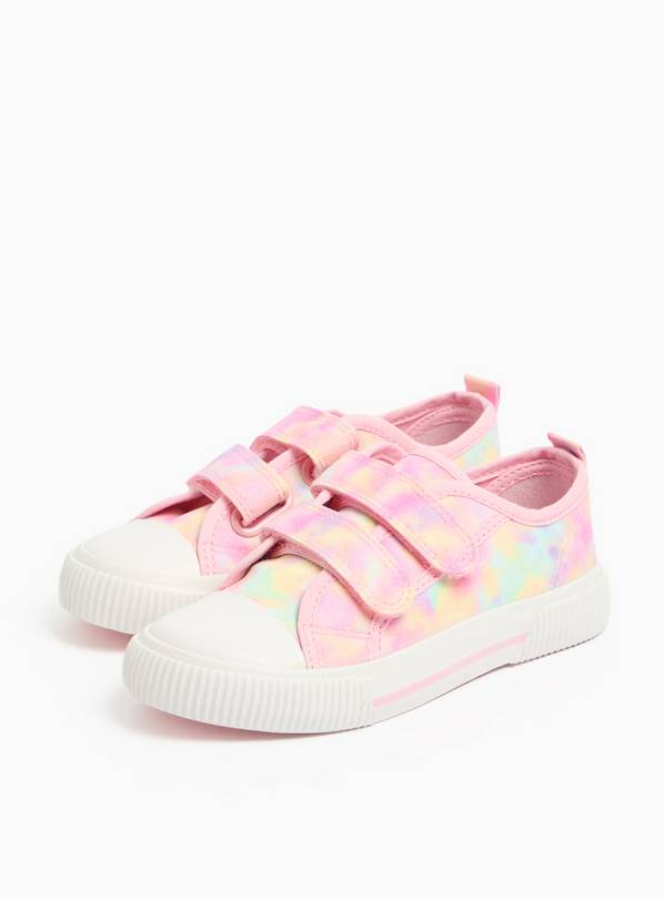 Pink Tie-Dye Canvas Trainers 10 Infant